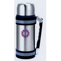 50 Oz. Vacuum Insulated Wide Mouth Bottle w/ Shoulder Strap